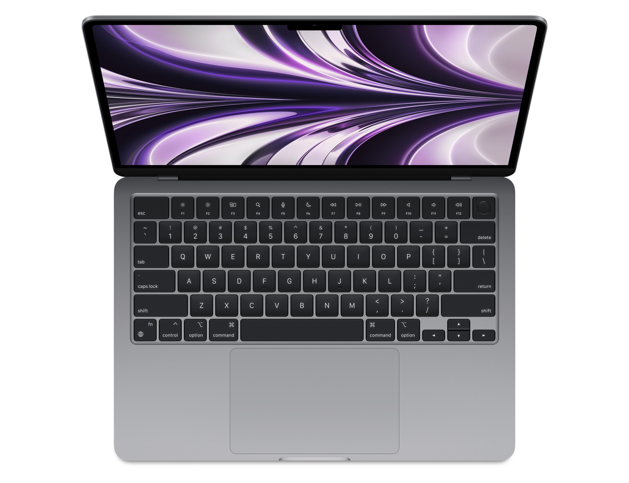 Ноутбук Apple MacBook Air 13.6 Mid 2022 M2/10GPU/8GB/512GB/Space Gray (Серый космос). Фото N2