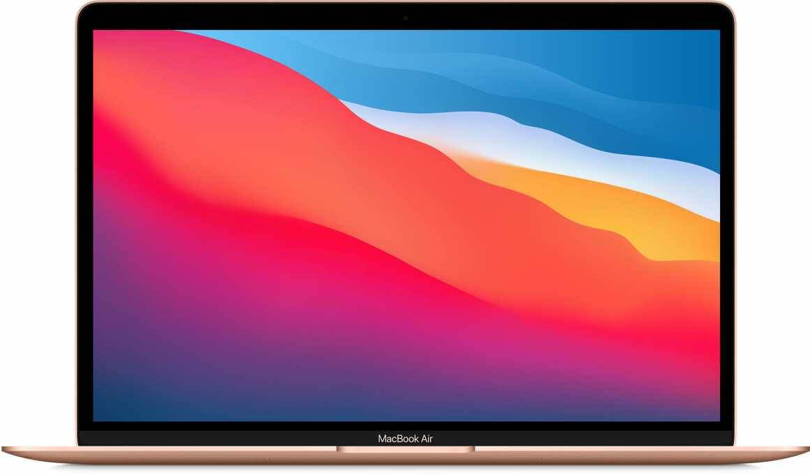 Apple MacBook Air 13" 2020 (M1, 8 Gb, 256 Gb SSD) Золотой (MGND3)
