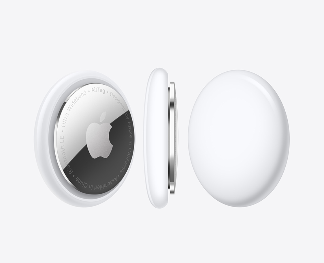 Трекер Apple AirTag белый/серебристый - 4 шт.. Фото N2