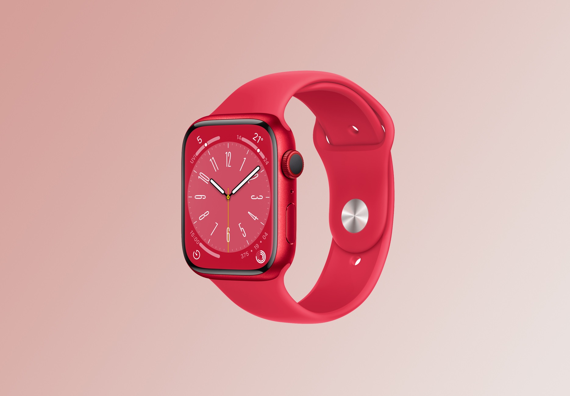Часы Apple Watch Series 8 GPS 41mm Aluminum Case with Sport Band (PRODUCT)RED MNP73. Фото N2