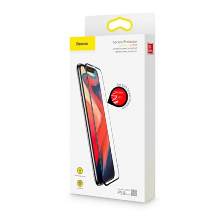 Защитное стекло Baseus 0.23mm Curved Tempered Glass Screen Protector для iPhone XS Max. Фото N4