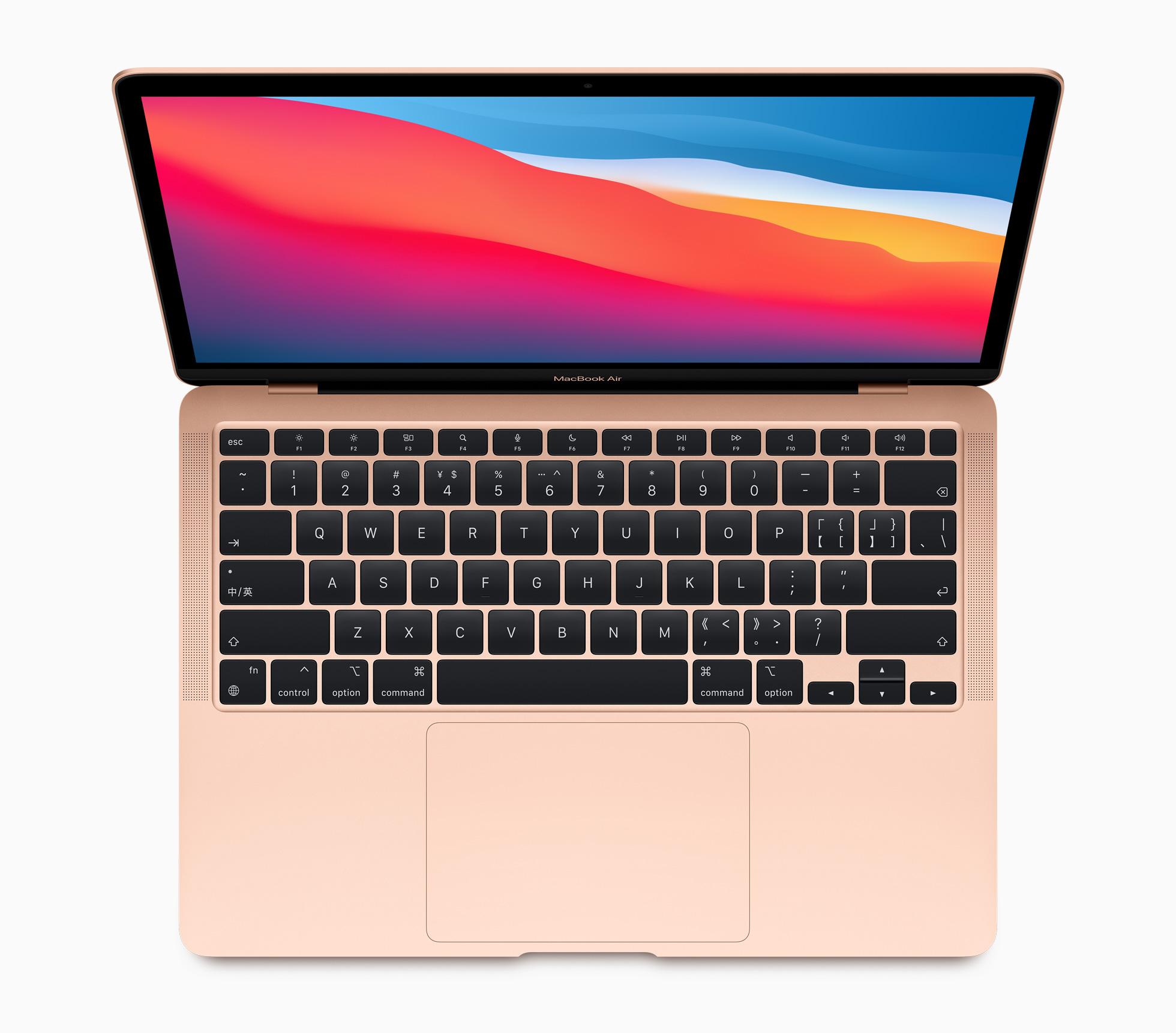 Apple MacBook Air 13" 2020 (M1, 8 Gb, 256 Gb SSD) Золотой (MGND3). Фото N3