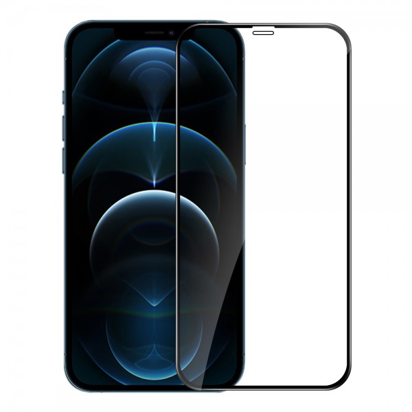Защитное стекло Remax 9Н для iPhone 12 Pro Max 6.7 (С черной рамкой)