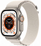 Часы Apple Watch Ultra GPS + Cellular 49 мм, корпус титановый, ремешок Alpine цвет Сияющая звезда, размер L MQEY3