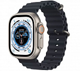 Часы Apple Watch Ultra GPS + Cellular 49 мм, титановый корпус, ремешок Ocean Темно-синего цвета MQET3